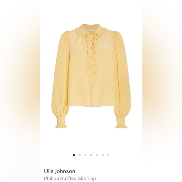 Ulla Johnson Philipa Ruffled Silk Top - Picture 2 of 4